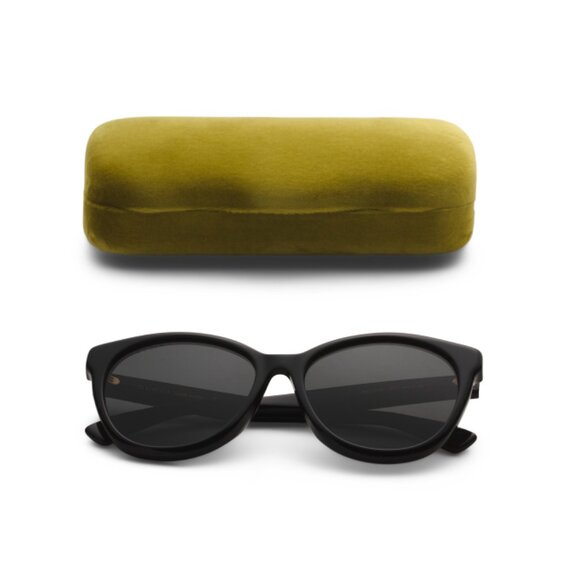 GUCCI Black/grey 57mm Round Sunglasses - Picture 1 of 2